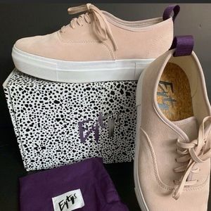 Eytys Light Pink Sneakers Mother Suede Upper Dust Bag & Box Size Women’s 8.5M